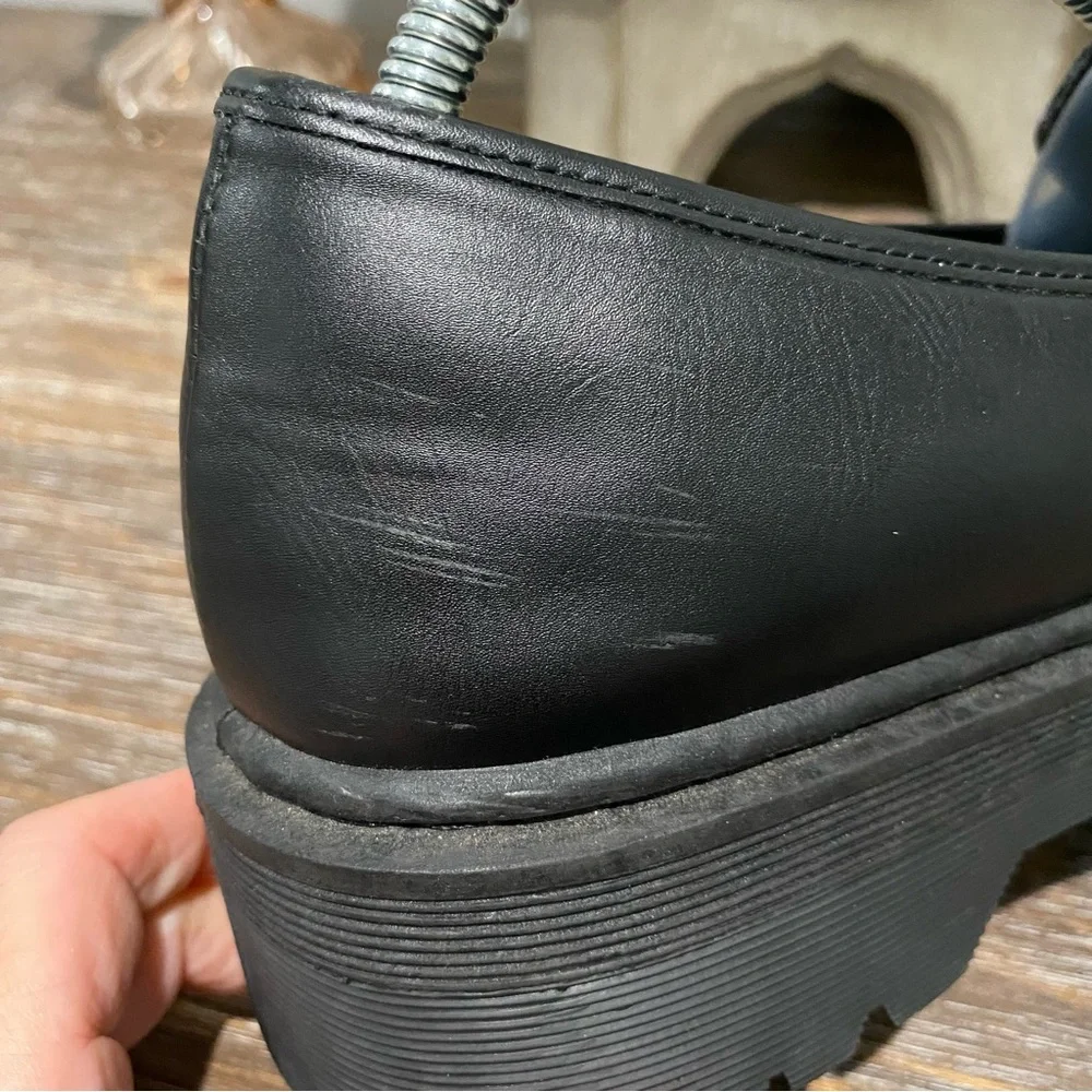 Qupid Chunky Platform Lug‎ Sole Black Shoes Women’s 41